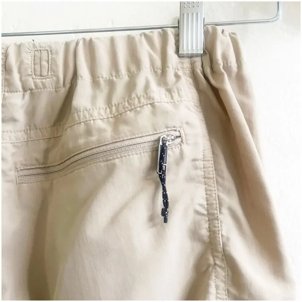 Patagonia Men’s Cargo Shorts Size Small Tan Outdoors Hiking Stretch Waist Nylon - Picture 9 of 11